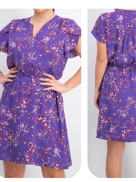 41 Hawthorn Dresses & Skirts - 41 Hawthorn Purple Floral Celia Dress from Stitch Fix